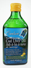 Carlson Laboratories - Norwegian Cod Liver Oil Lemon - 250 ml