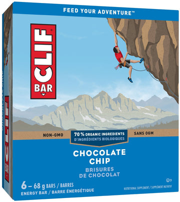 Clif - 6-Pack, Chocolate Chip, 70% Organic