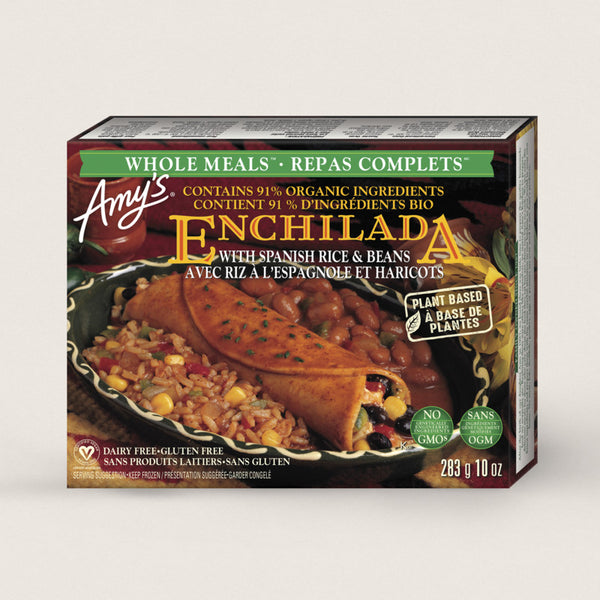 Amy's - Whole Meal, Black Bean Enchilada w/Spanish Rice