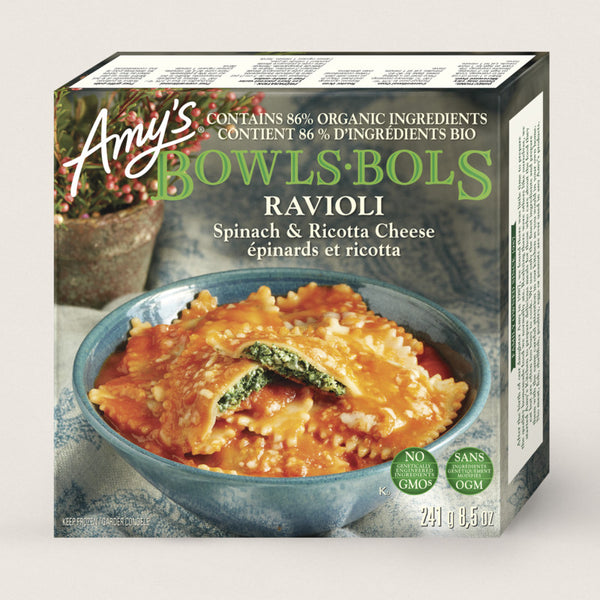 Amy's - Bowl, Spinach Ravioli