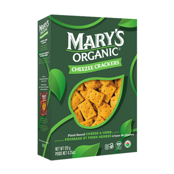 Mary's Organic Crackers - Cheezee Cheese & Herb Crackers