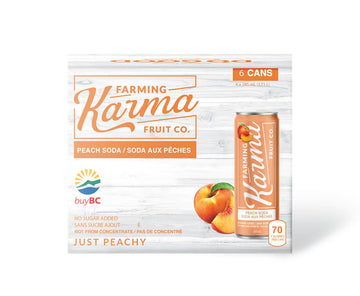 Farming Karma - Peach Soda - 6 Pack