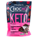 ChocXO - Keto Snaps, Dark Chocolate, Raspberry & Quinoa, 85% Cacao, Organic (gluten free) (pouch)