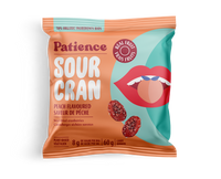 Patience Fruit & Co. - Sour Cran w/Dried Cranberries, Sour Peach Flavoured (70% organic ingredients)