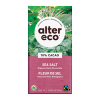 Alter Eco - Chocolate Bar - Deep Dark Sea Salt