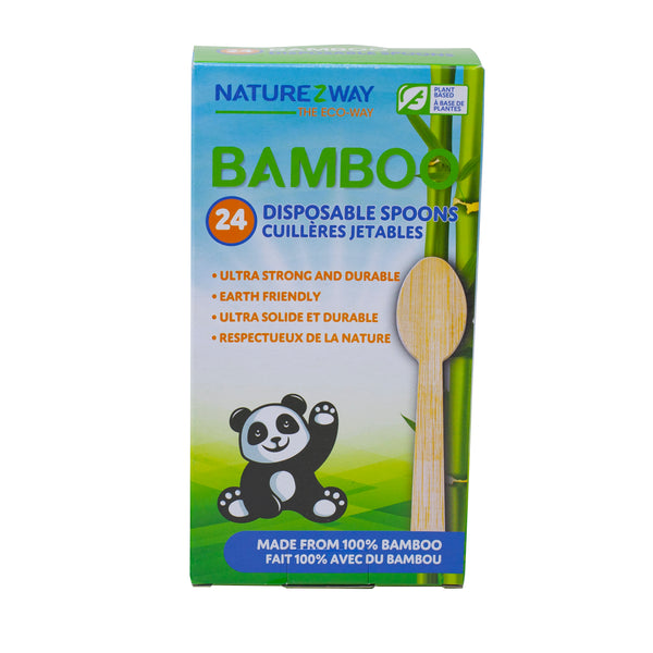 NatureZway - Bamboo Disposable Spoons