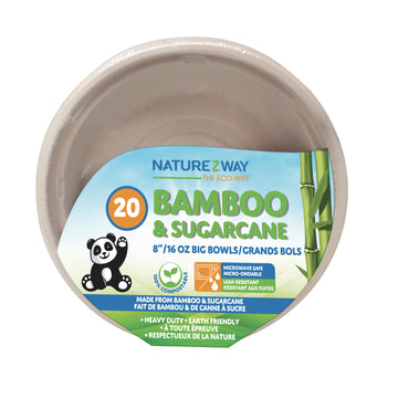 NatureZway - 6" Bamboo/Sugarcane Bowl