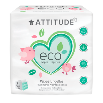 Attitude - Baby Wipes100% Biodegradable Refill