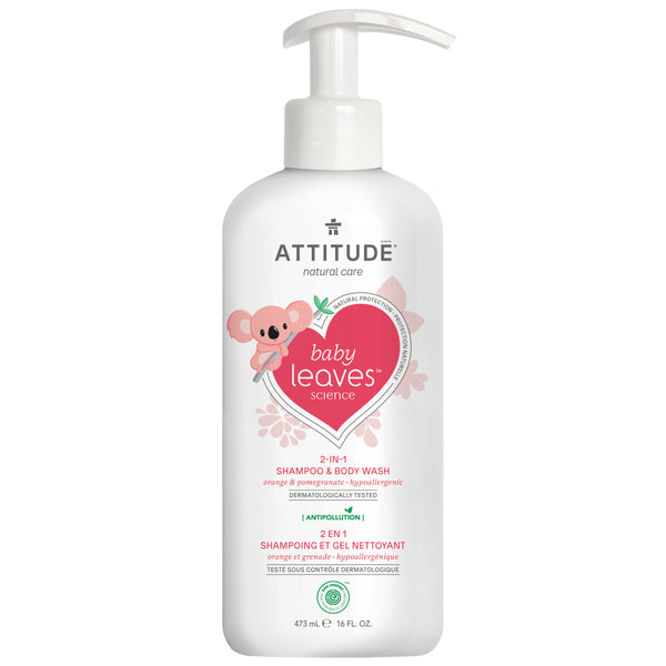 Attitude - 2in1 Shampoo Orange Pomegranate