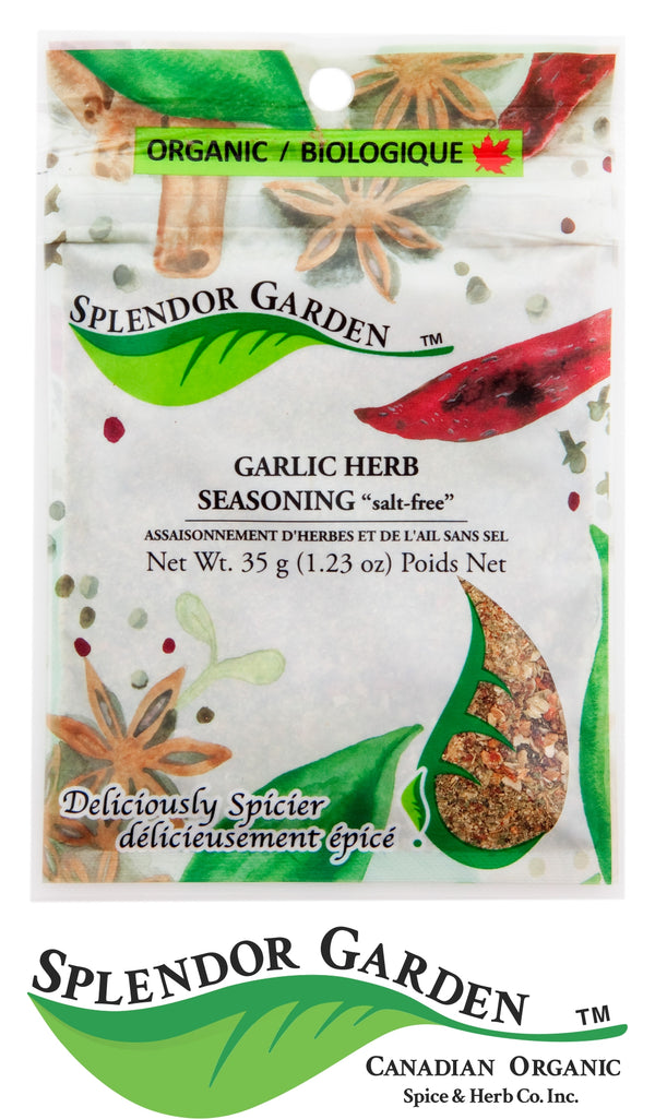 Splendor Garden - Organic Garlic Herb Season Salt Free