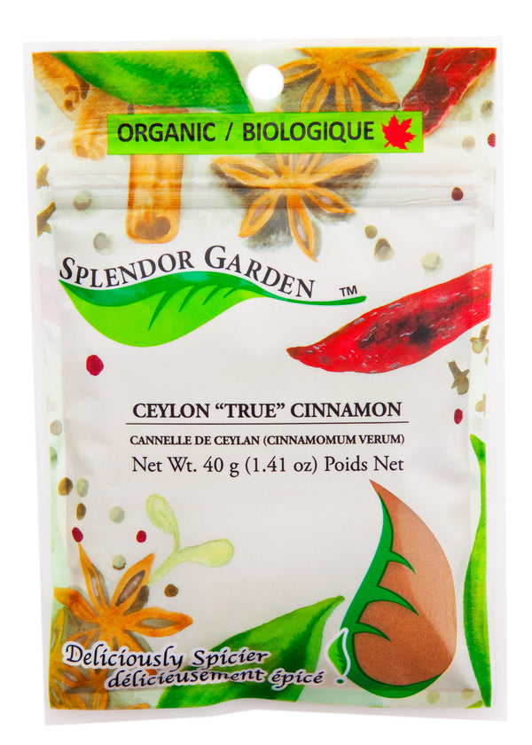 Splendor Garden - Organic 'True' Cinnamon Ground - Ceylon
