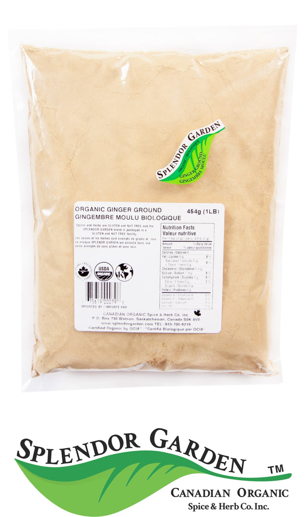 Splendor Garden - Organic Ginger Ground - 454g