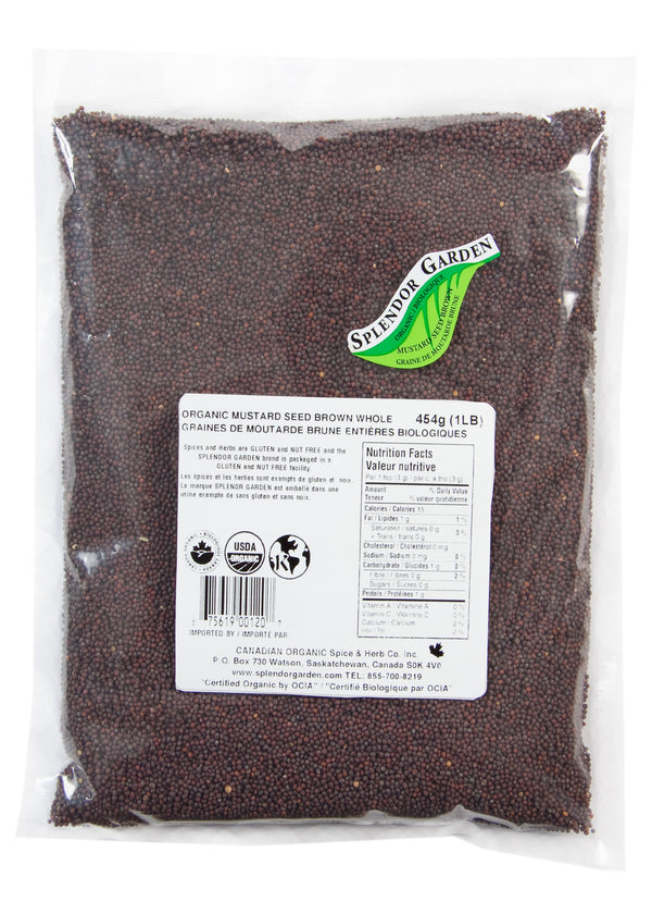 Splendor Garden - Organic Mustard Seed Whole Brown - 454g
