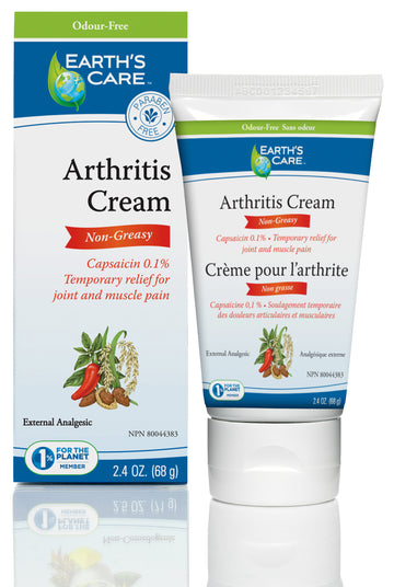 Earth's Care - Arthritis Cream- Capsaicin 0.1%