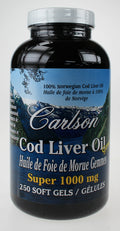Carlson Laboratories - Super Cod Liver 1000 mg - 250 Soft Gels