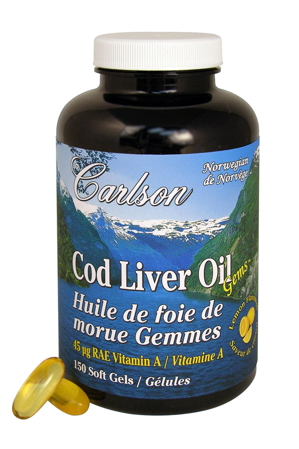 Carlson Laboratories - Low A Cod Liver Oil - 150 Soft Gels