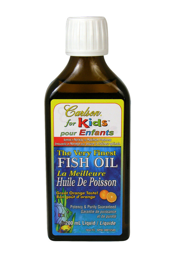 Carlson Laboratories - Very Finest Fish Oil Orange Kids - 200 ml