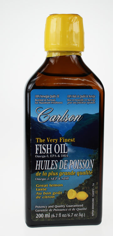 Carlson Laboratories - The Very Finest Fish Oil - Lemon - 200 ml