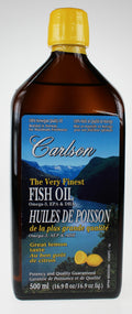 Carlson Laboratories - The Very Finest Fish Oil - Lemon - 500 ml