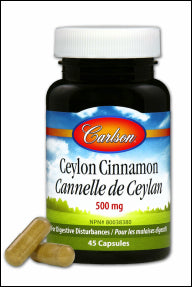 Carlson Laboratories - Ceylon Cinnamon - 45 x 500 mg