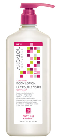 Andalou Naturals - 1000 Roses SOOTHING Body Lotion