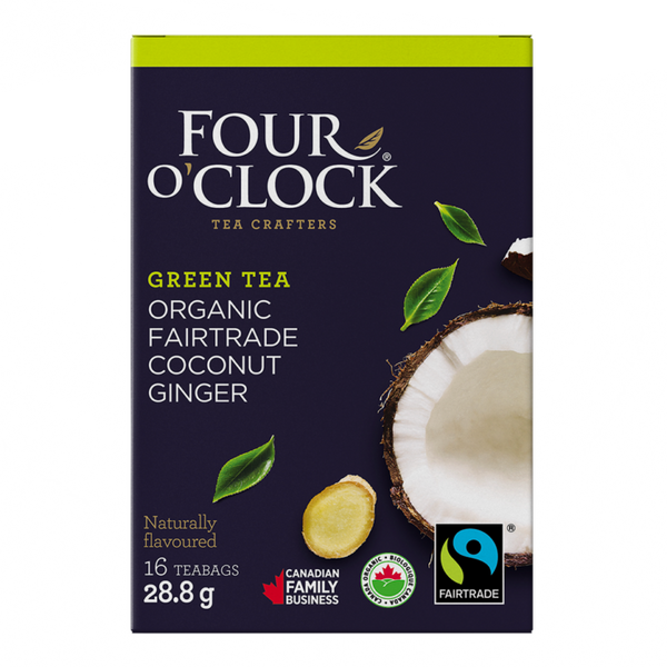 Four O'Clock Tea - Green Tea, Coconut Ginger