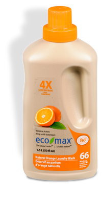 Eco-Max - Laundry Wash, 4X Concentrated, Natural Orange, HE
