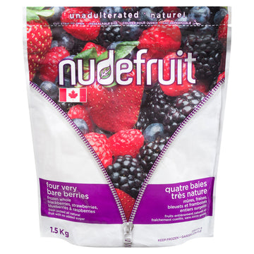 Nudefruit - Four Very Bare Berries ( Blackberries/Strawberries/Blueberries/Raspberries) - Large