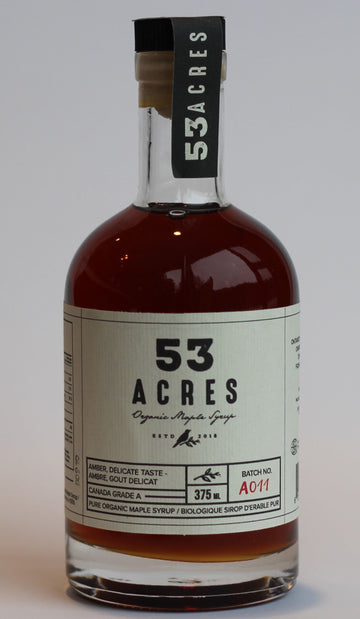 53 Acres - Maple Sweeteners - Organic Maple Syrup - Amber