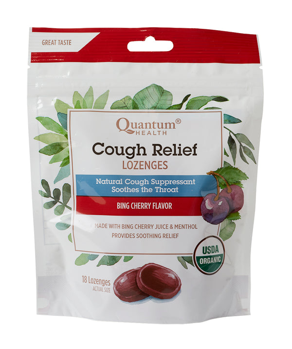 Quantum - Organic Cough Relief Bing Cherry Lozenges