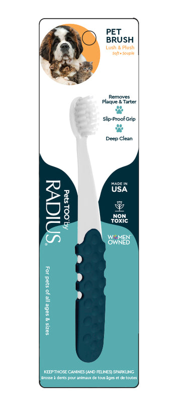 Radius Corporation - Pet Toothbrush, Lush & Plush, Soft