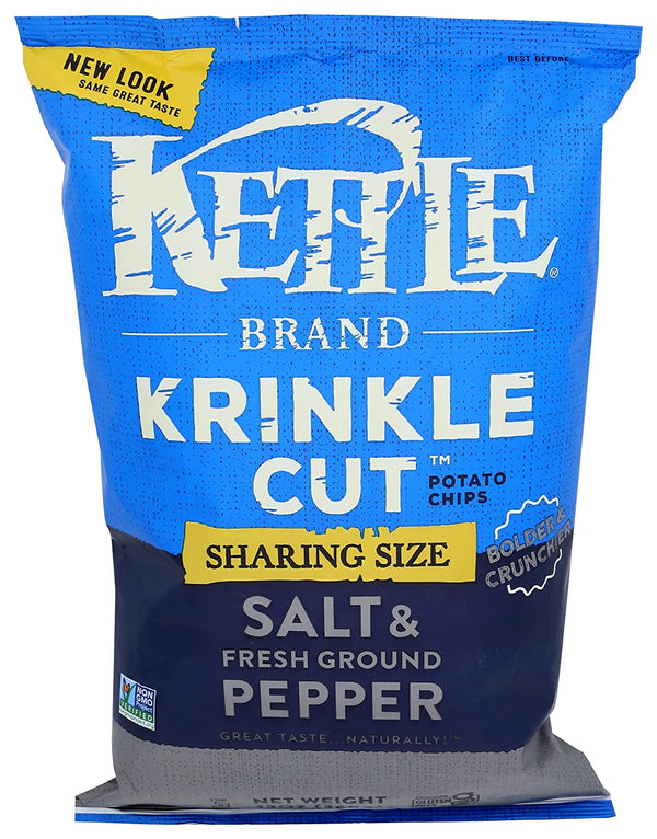 Kettle Brand - Krinkle Cut, Salt & Fresh Ground Pepper