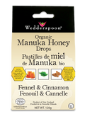 Wedderspoon  - Organic Manuka Honey Drops Fennel & Cinnamon