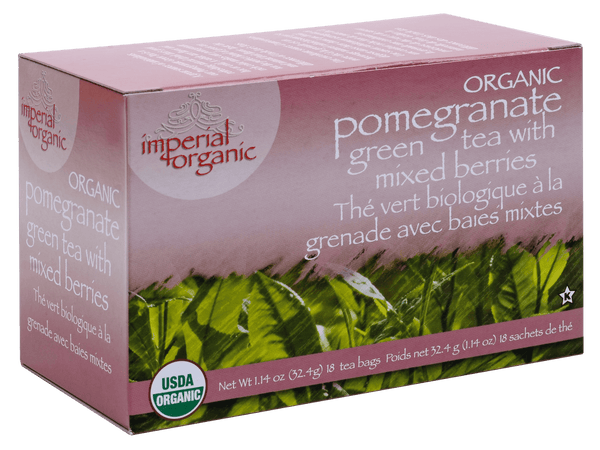 Uncle Lee's Tea - Imperial Organic Pomegranate Green Tea with Mixed Berries