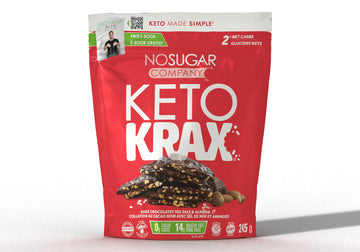 No Sugar Company - Keto Krax Dark Chocolatey SeaSalt Almond