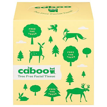 Caboo - Facial Tissue, 100% Biodegradable, Bamboo & Sugar Cane, 2-Ply