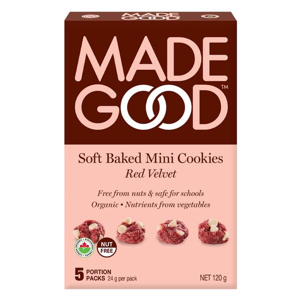Made Good - Mini Cookies, 5-Pack, Red Velvet