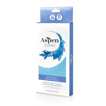 AspenClean - Microfibre Cloth, Bathroom, Professional Grade
