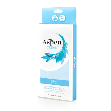 AspenClean - Microfibre Cloth, Glass , Professional Grade