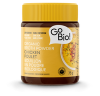 GoBIO! Organics - Low Sodium Organic Chicken Broth Powder - 75g