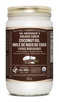 Dr. Bronner's - Whole Kernel Virgin Coconut Oil - 30oz