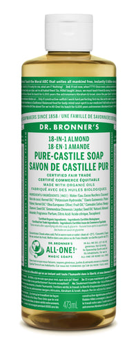 Dr. Bronner's Magic Soap - Almond Pure-Castile Liquid Soap - 16oz