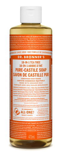 Dr. Bronner's Magic Soap - Tea Tree Pure-Castile Liquid Soap - 16oz
