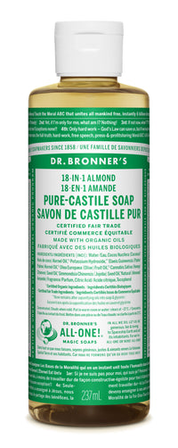 Dr. Bronner's Magic Soap - Almond Pure-Castile Liquid Soap - 8oz