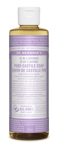 Dr. Bronner's Magic Soap - Lavender Pure-Castile Liquid Soap - 8oz