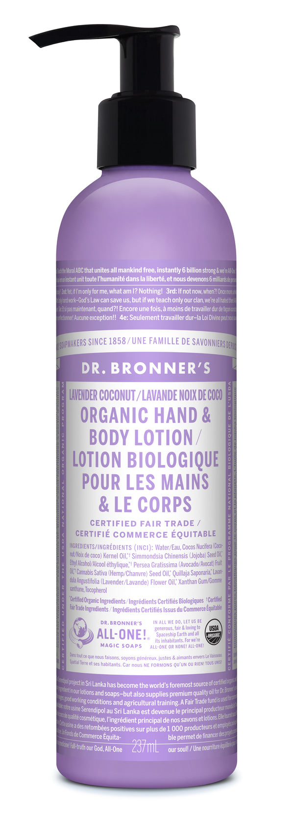 Dr. Bronner's Magic Soap - Lavender Coconut Organic Lotion