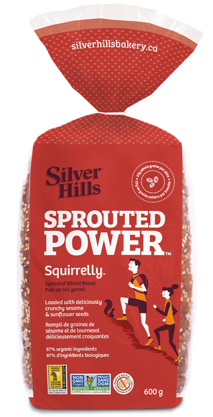 Silver Hills - Sprouted Power Wheat Bread, 100% Sprouted Grains, Squirrelly (NGM/made w/organic ingredients)