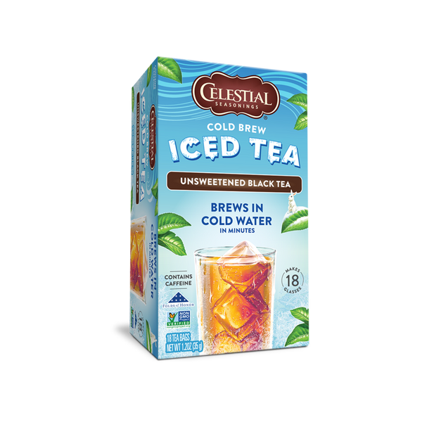 Celestial Seasonings - Iced Tea, Cold Brew, Unsweetened Black Tea