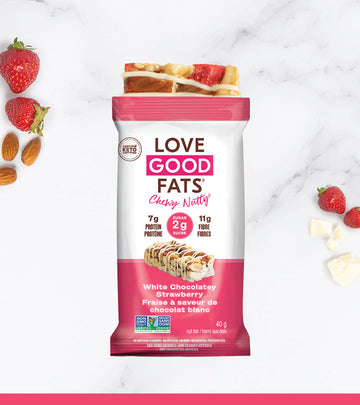 Love Good Fats - Chewy-Nutty, White Chocolatey Strawberry