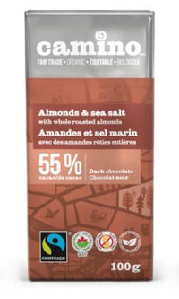 Camino - Dark Chocolate, Coconut Milk w/Coconut Sugar, 55% Cacao, Organic